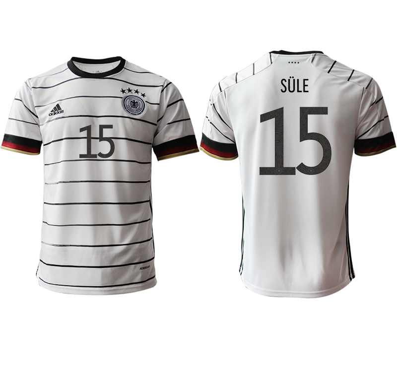 Men 2021 Europe Germany home AAA version #15 white soccer jerseys->germany jersey->Soccer Country Jersey